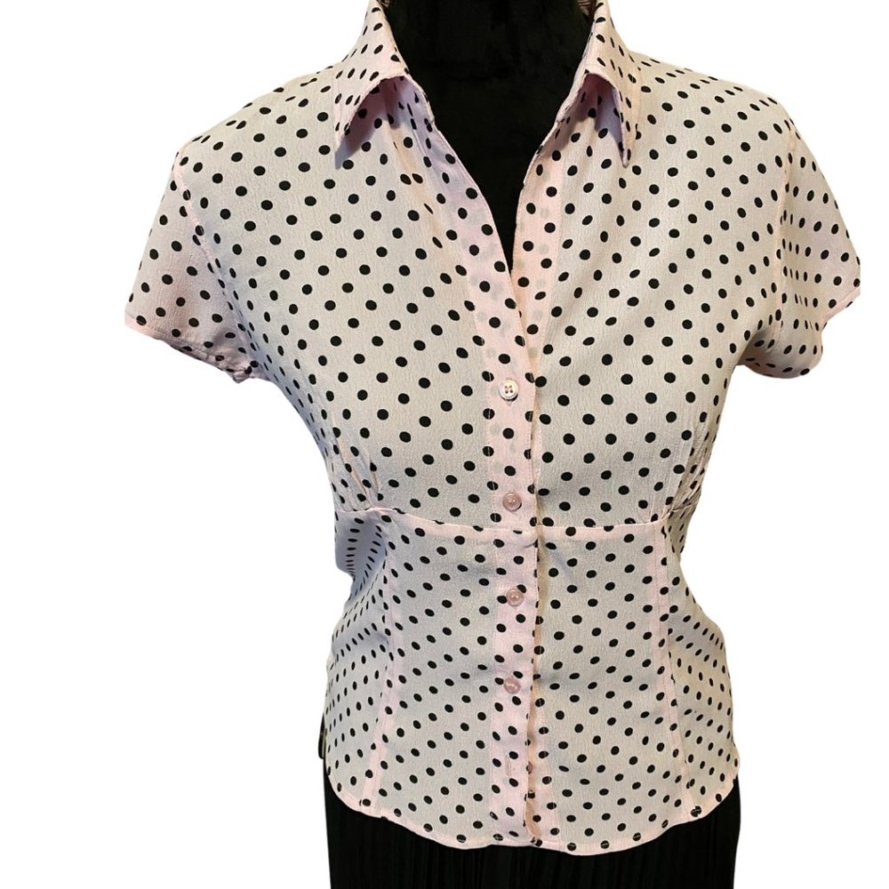Pink Polka Dot Top